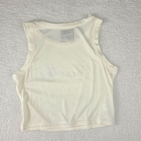 Virghoes Ivory Blingy Crop Tank Top Size Small - Picture 9 of 15